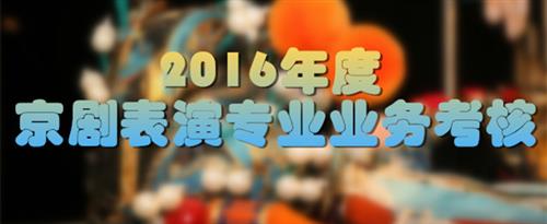 大鸡巴插嫩逼啊啊啊用力艹啊啊啊啊啊视频国家京剧院2016年度京剧表演专业业务考...